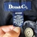 Denim & Co Jean Jacket Boho Novelty Whimsical Floral Embroidered Dark Wash Sz M