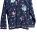 Denim & Co Jean Jacket Boho Novelty Whimsical Floral Embroidered Dark Wash Sz M