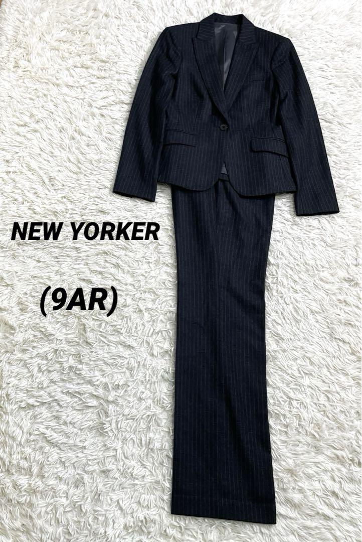 NEW YORKER Stripe Pattern Wool Fabric Set-up Outfit