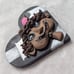 Wybie from Coraline Heart Valentines Day Painting Love Art Decor Button Eyes