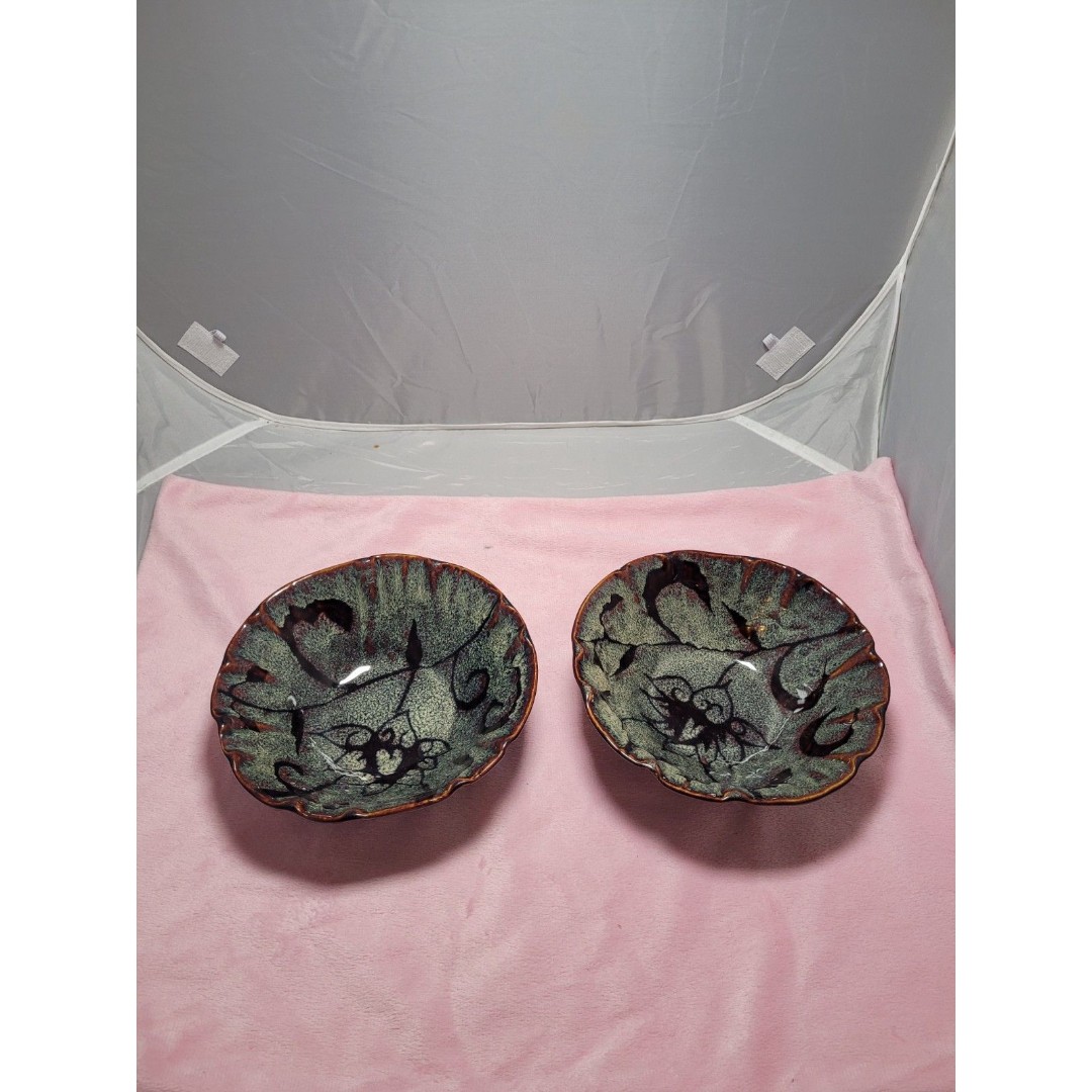 2 Euro Ceramica Savoy Soup Cereal Bowls Retired