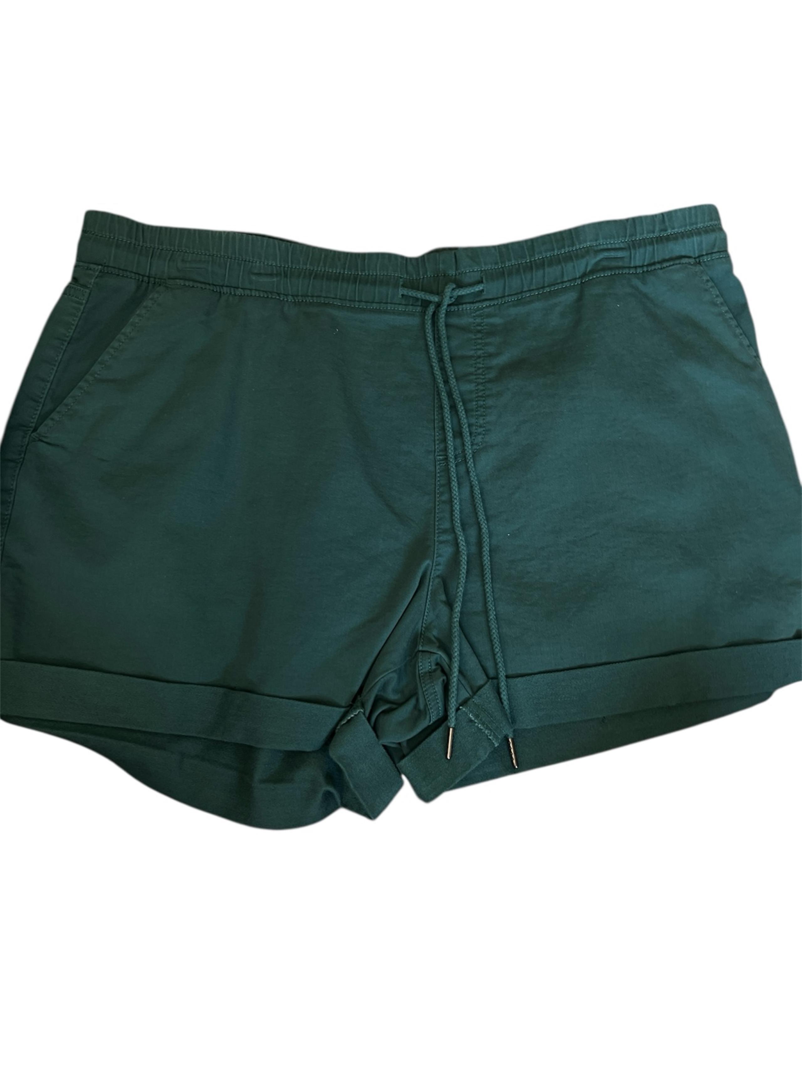 Time And Tru Women's Pull On Knit Cuffed Shorts XX-Large (20) Astro Teal New