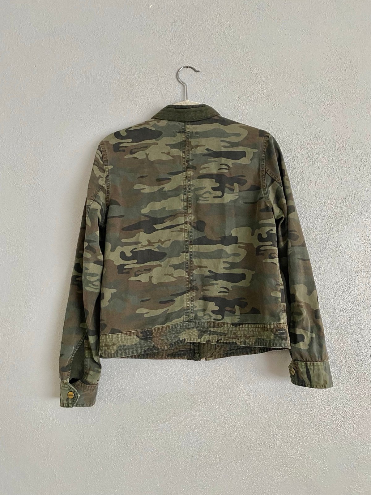 Sanctuary Camo Full Zip Moto Jacket Size Small MSRP 119