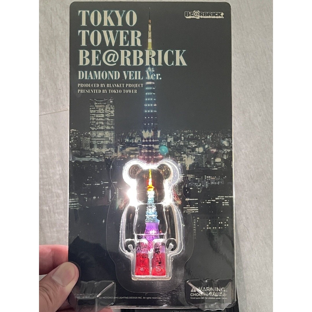 NEW SEALED BE@RBRICK TOKYO TOWER DIAMOND NEIL LIGHT UP VERSION 100% BEARBRICK