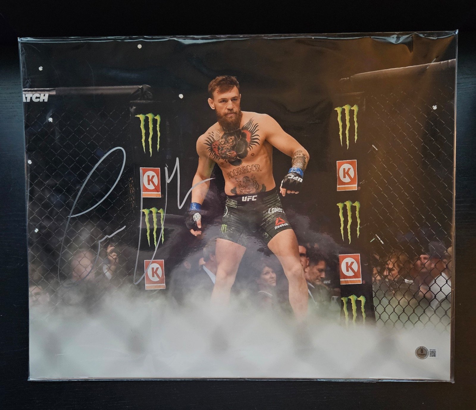 Conor McGregor Signed UFC 16x20 Photo Beckett Authentication