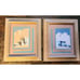 Vintage Set Of Greg Anderson Signed Litho Framed Prints And Pueblo Pottery Lamp