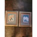 Vintage Set Of Greg Anderson Signed Litho Framed Prints And Pueblo Pottery Lamp