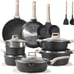 Nonstick Pots and Pans Set,Cookware Sets 19 Pcs Nonstick, Healthy Non Sti