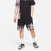 Nike Sportswear NSW French Terry Up Classic Shorts Black Ombre Acid Wash Large L