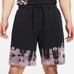 Nike Sportswear NSW French Terry Up Classic Shorts Black Ombre Acid Wash Large L