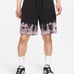 Nike Sportswear NSW French Terry Up Classic Shorts Black Ombre Acid Wash Large L