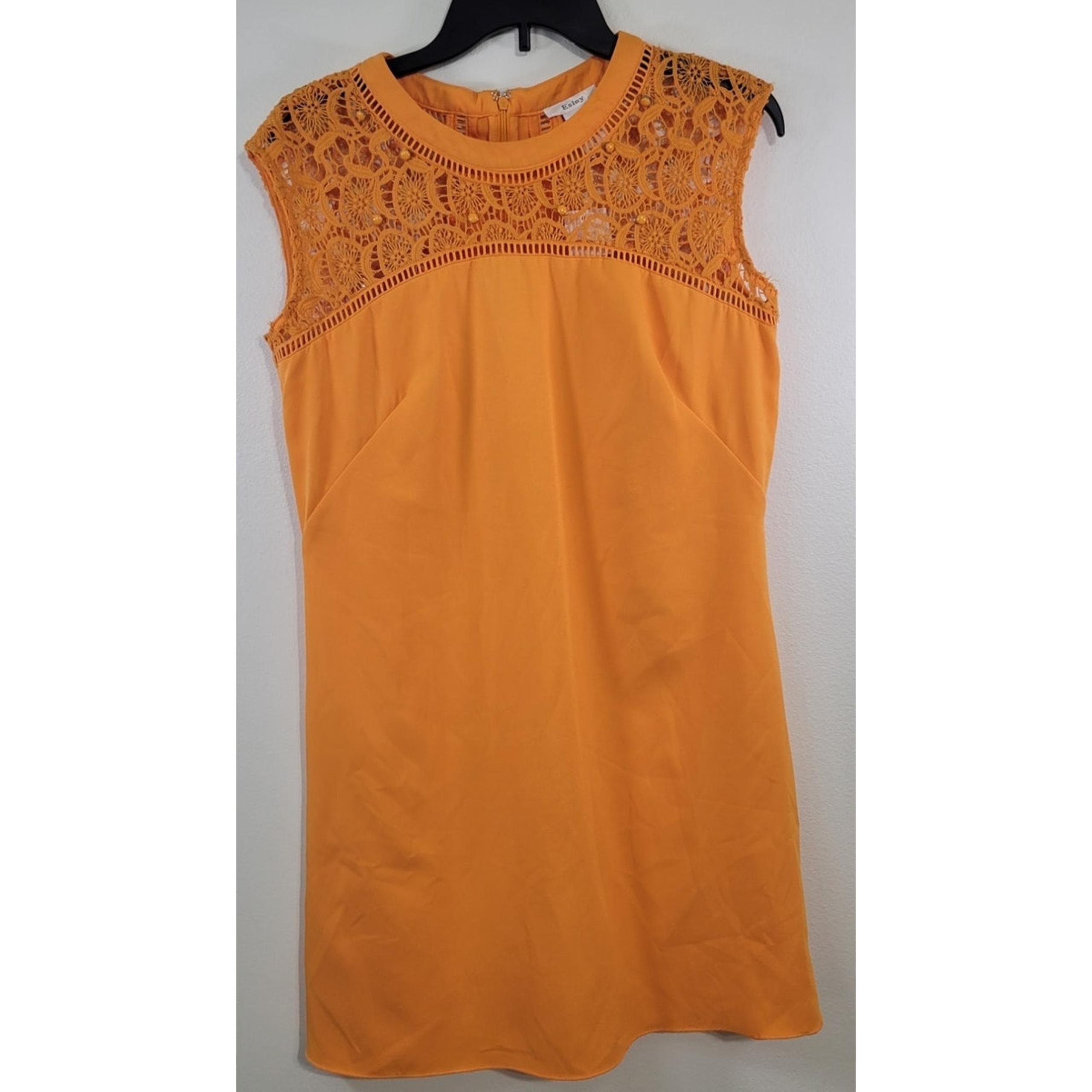Esley Dress Womens Large Lace Embellished Sleeveless Dress Fun Summer NWT
