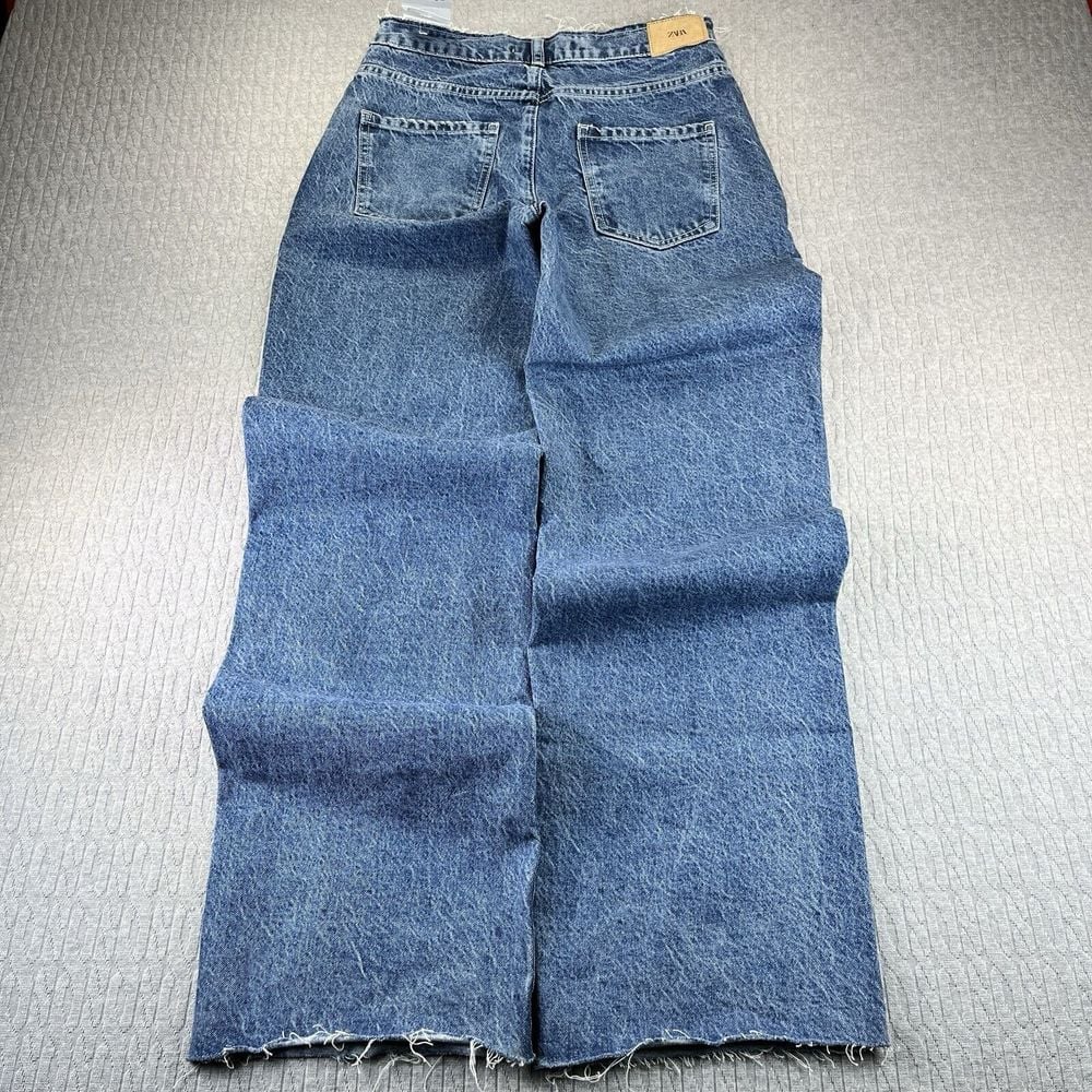 Zara Baggy, Wide Leg, New with Tags Women's (4) pants mid rise straight beaded
