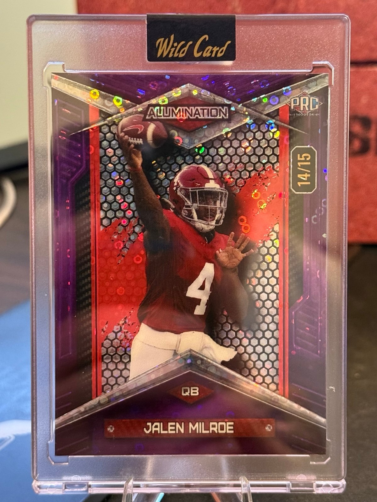 Wildcard Allumination Jalen Milroe PRC NUMBERED