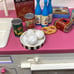 1996 BARBIE Sized TYCO KITCHEN LITTLES Groceries Cans Hotdogs Veges Ice Cream
