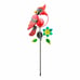 LED Solar Power Lawn Stakes Light Metal Peacock Garden Waterproof Lamps Courtyar