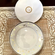 Pampered Chef set of 4 Appetizer Plates RARE HARD TO FIND