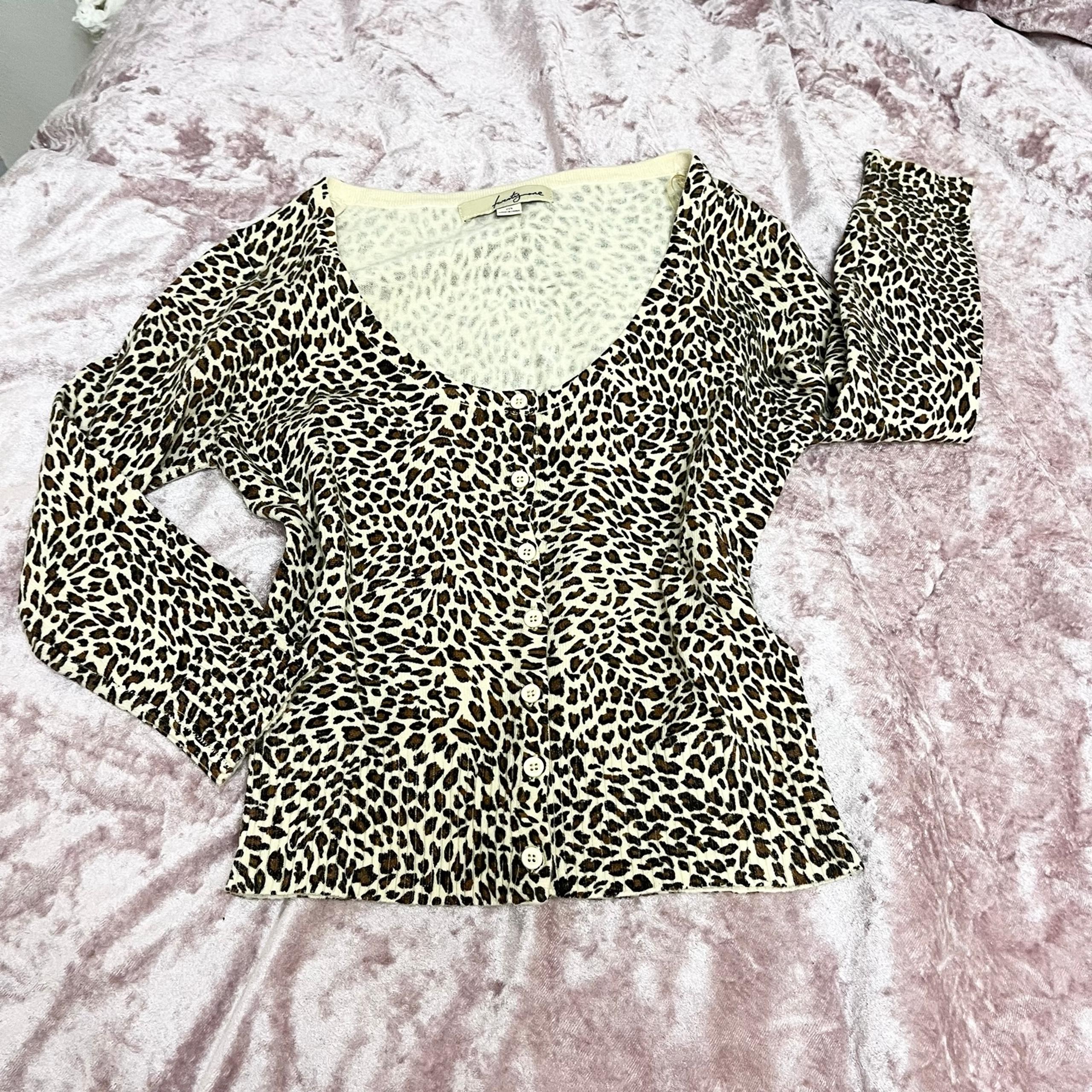 cheetah print cardigan sweater - FOREVER 21