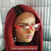 Celebrity Ombre red lace front wig