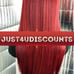 Celebrity Ombre red lace front wig