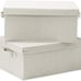 Foldable Storage Bins with Lids, 2 Pack, Storage Boxes with Carrying Handle