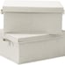 Foldable Storage Bins with Lids, 2 Pack, Storage Boxes with Carrying Handle