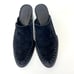RAG & BONE Weiss Black Suede Silver Studded Pointed Closed Toe Mules Clogs Sz 38