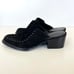 RAG & BONE Weiss Black Suede Silver Studded Pointed Closed Toe Mules Clogs Sz 38