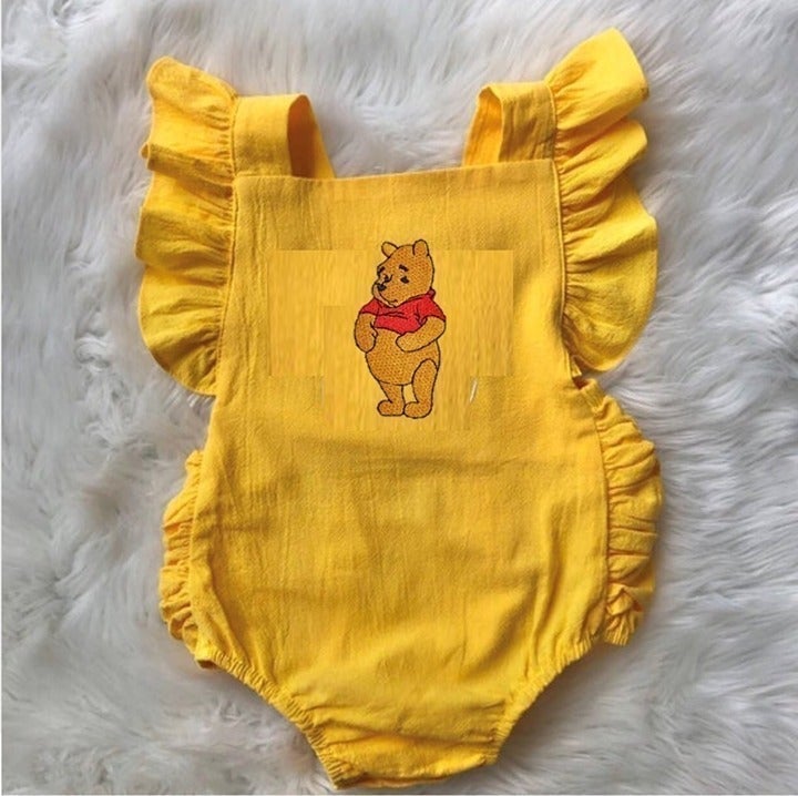 2T Winnie the Pooh First Birthday Dress Outfit Romper Clothes