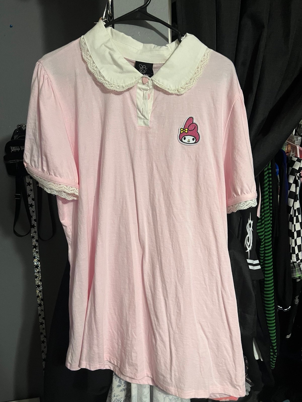 Hot topic My melody collard shirt.