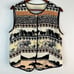 Vintage Platinum by Dorothy Schoelen Safari Animal Print Vest Womens Large 80’s