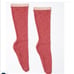 Gucci Interlocking GG Floral Lace Socks in Red