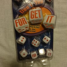 DON'T YOU FORGET IT dice game Will You Know When To Stop? + JOE NAME IT + SORRY!