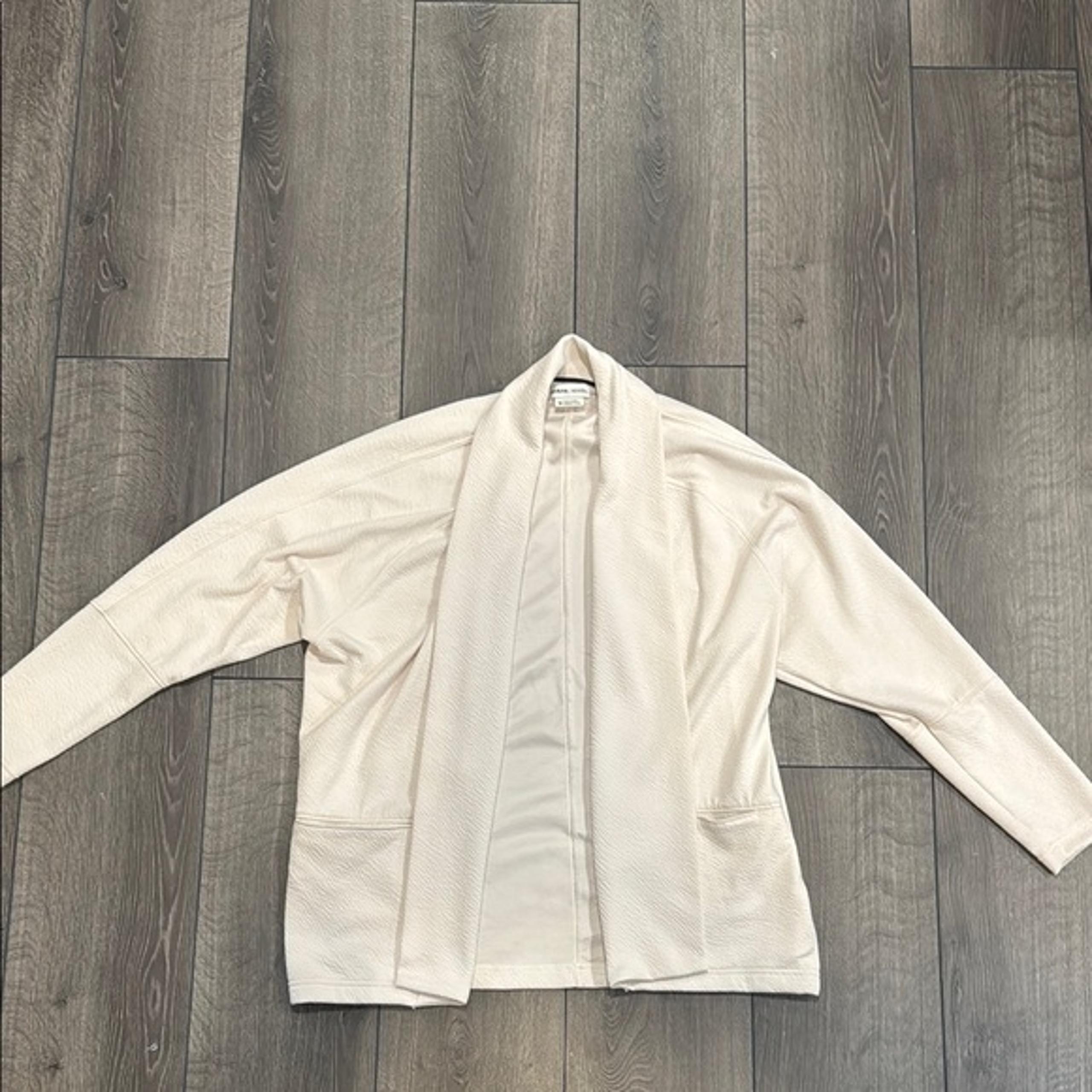 prAna womens tan cardigan sweater sz M