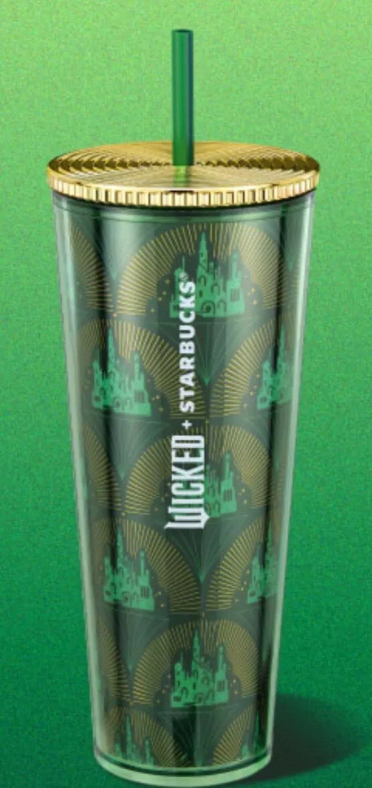 Starbucks Wicked Tumbler Cold Cup Emerald City Green Brand New