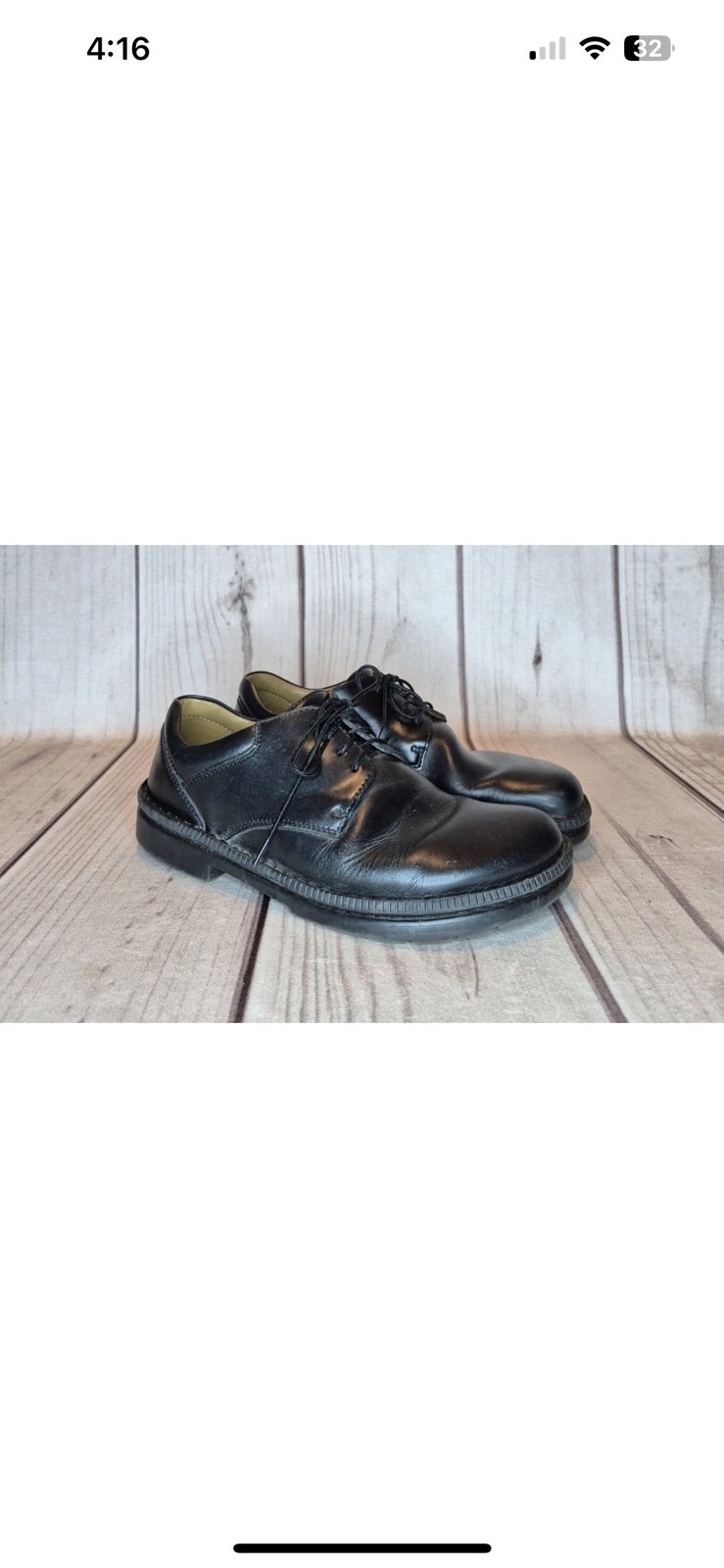 Footprints by Birkenstock Mens 8/Womens 10W - Black Leather Loafers Casual Shoes