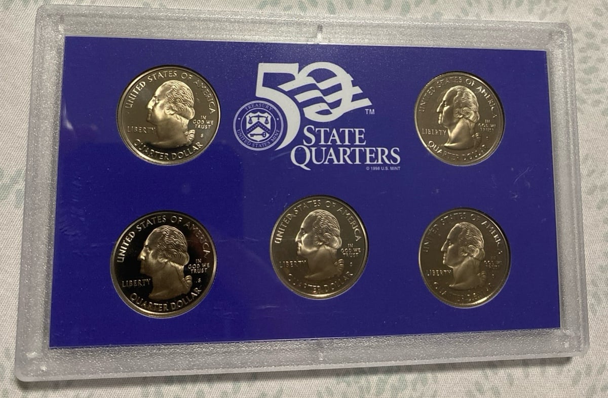 2007 Quarters States Clad Proof Set Of 5