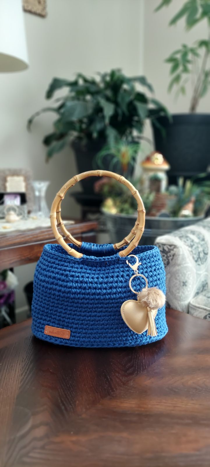 Stylish handmade handbag/bamboo handels