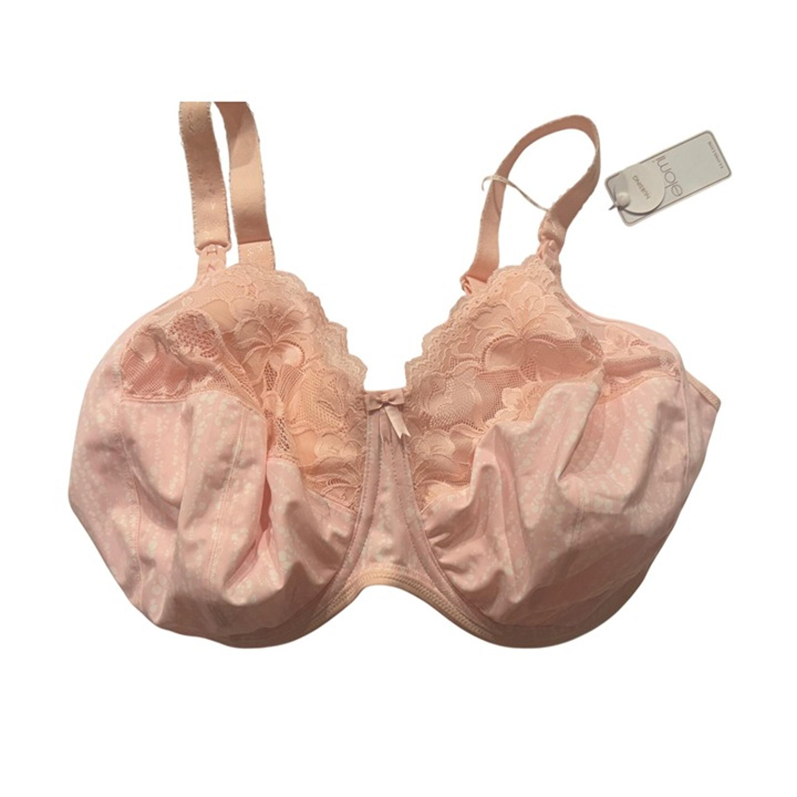 Eloni Womens 38P New With Tags Peach Nursing Bra Soft Adjustable Feminine Matern