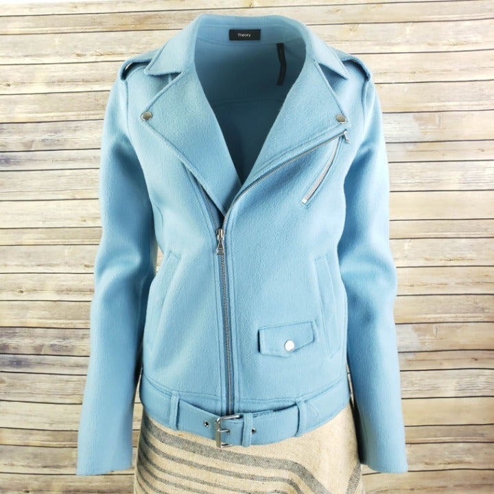 Theory Tralsmin Cashmere Moto Jacket