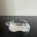 Baccarat Turtle or Tortoise Double Signed Clear Paperweight Figurine