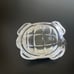Baccarat Turtle or Tortoise Double Signed Clear Paperweight Figurine