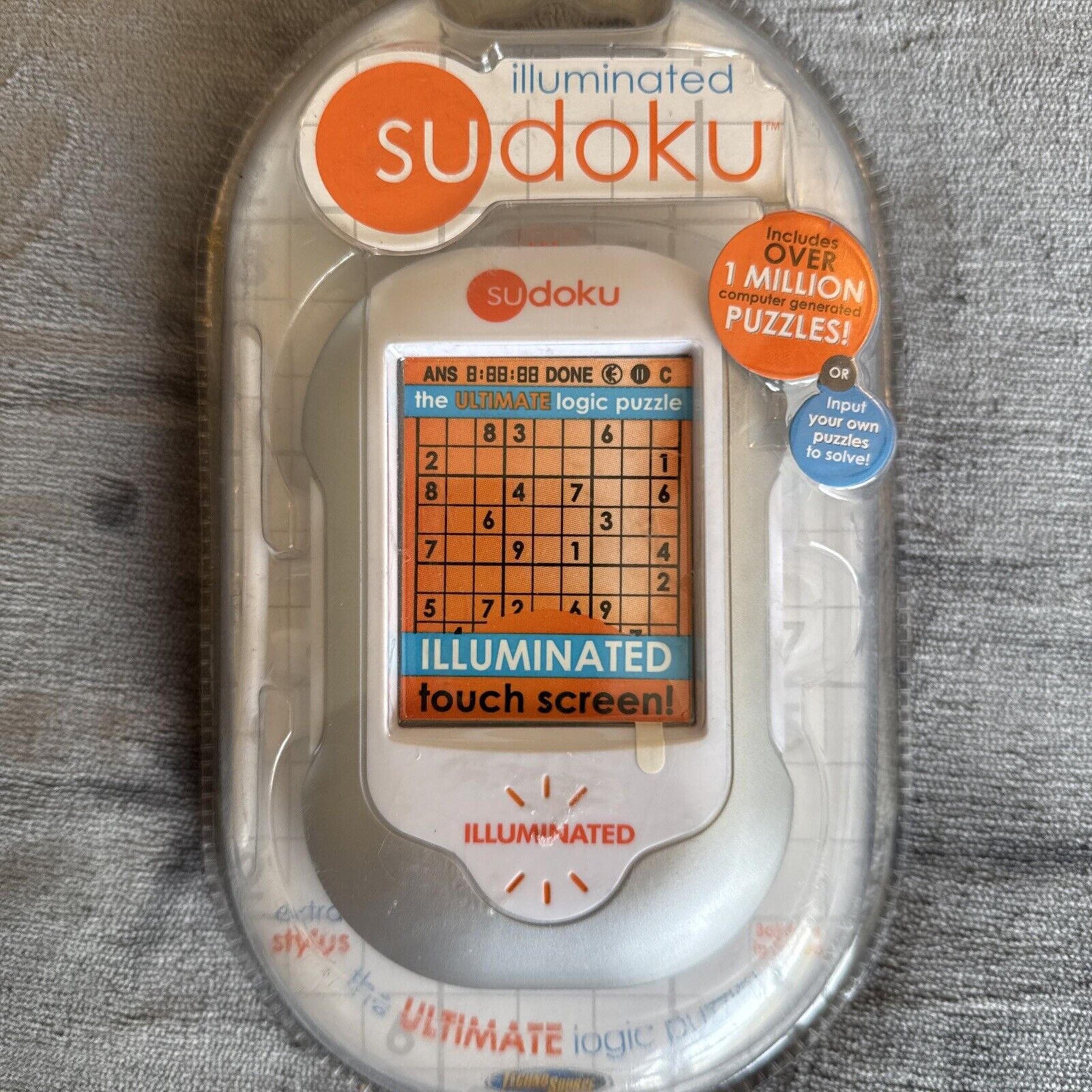 Sudoku Illuminated Handheld Game W/ Stylus Techno Source 2006 NEW & Sealed