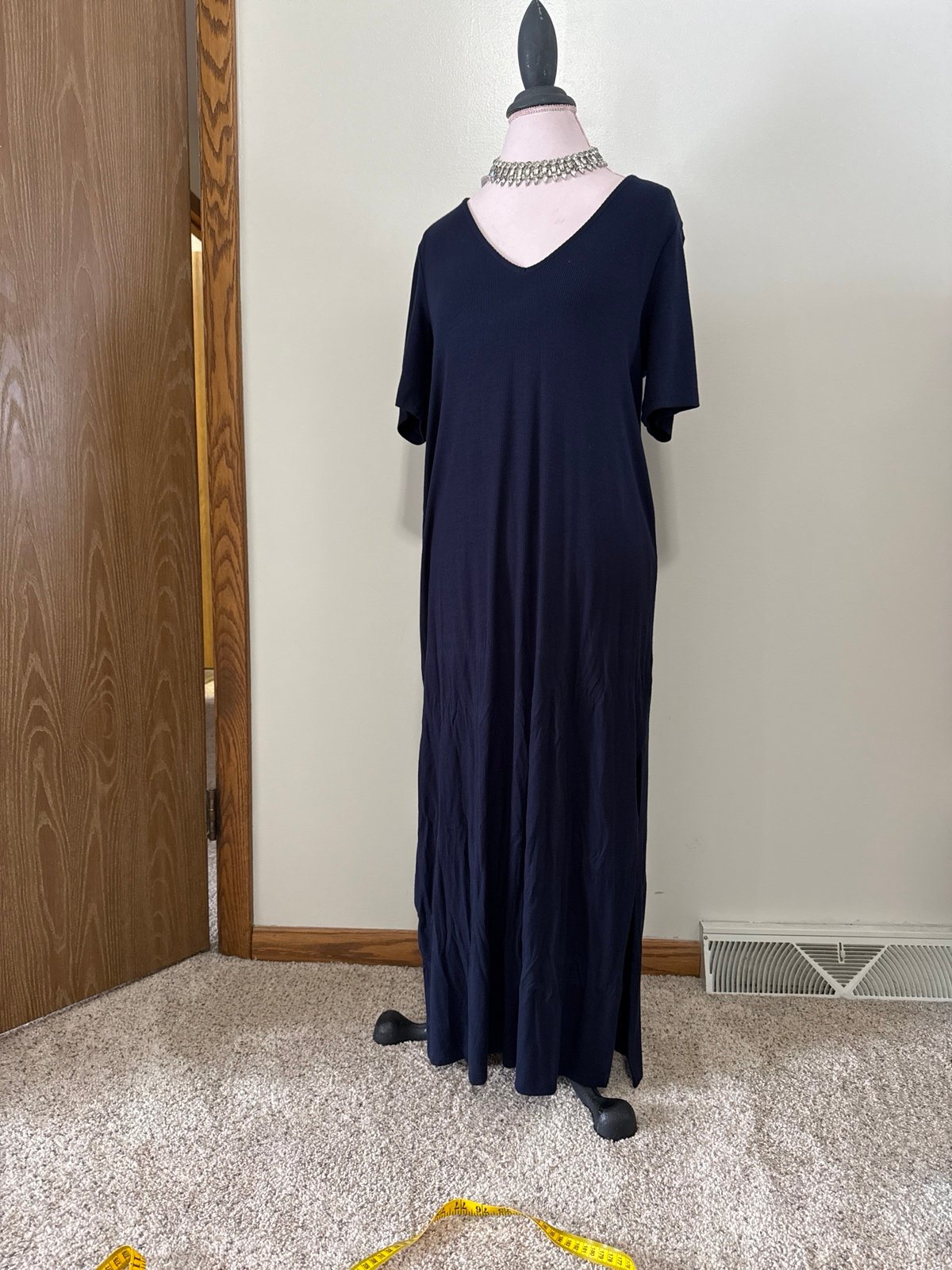 NWT BODEN knit maxi dress in navy size 14R