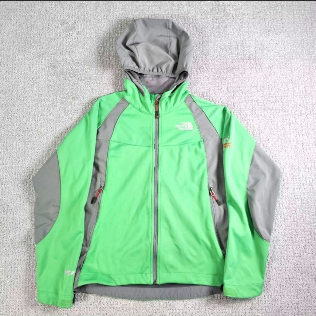 The North Face Summit Series Windstopper Hooded Jacket Women's M Green/Gray