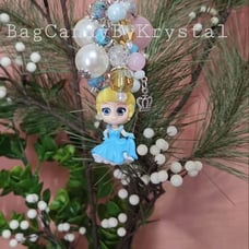 Cinderella keychain bagcharm for diaperbags