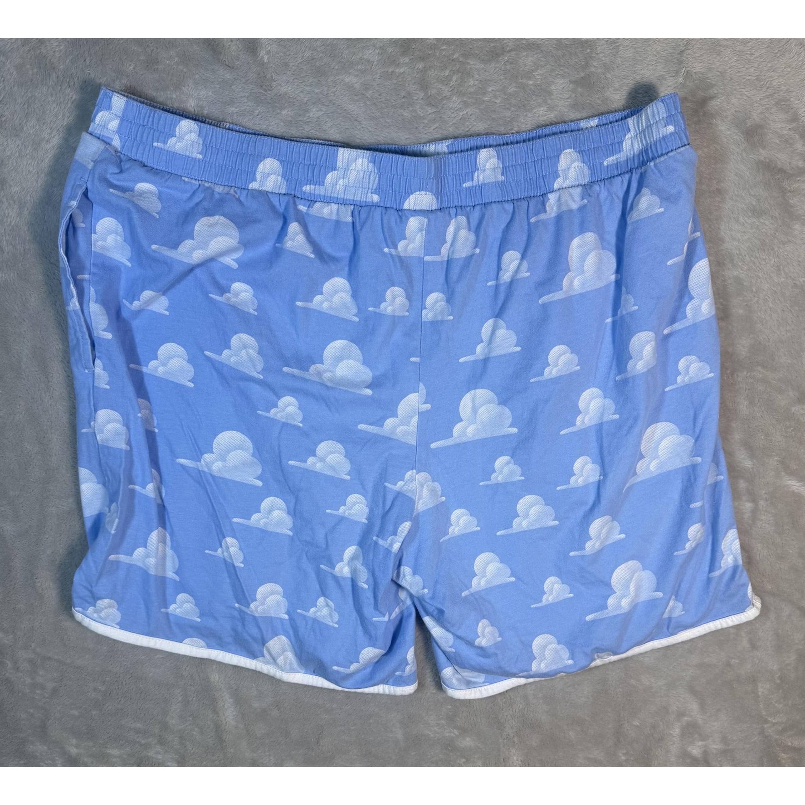 Disney Pixar Toy Story Shorts Mens XL Lounge Pajama Elastic Drawstring Cloud Pri