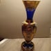 Vintage Bohemian Czech Republic Cobalt Blue Vase