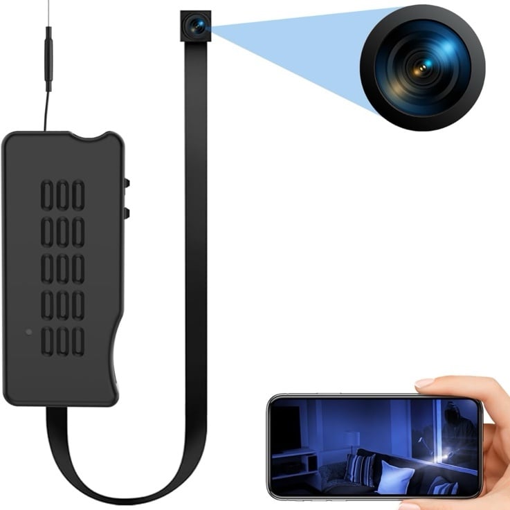 Mini Hidden Camera DIY Module, HD 1080P Wireless Spy Camera, Small WiFi Nanny