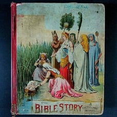 Antique Book 1890's, The Bible Story